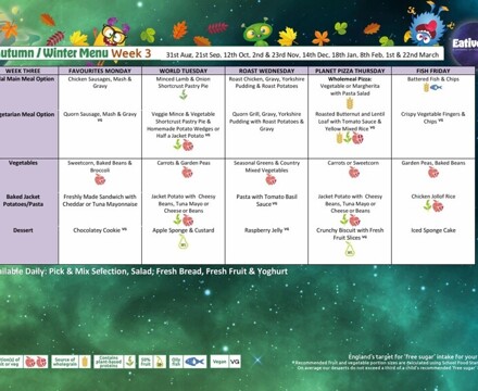 Autumn   Winter Menu Week 3
