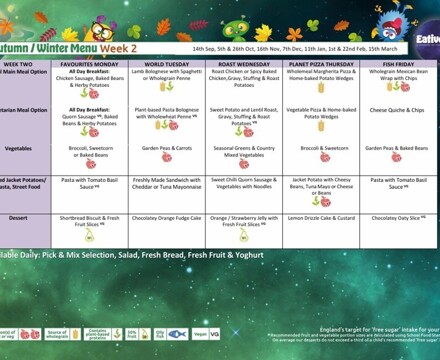 Autumn   Winter Menu Week 2